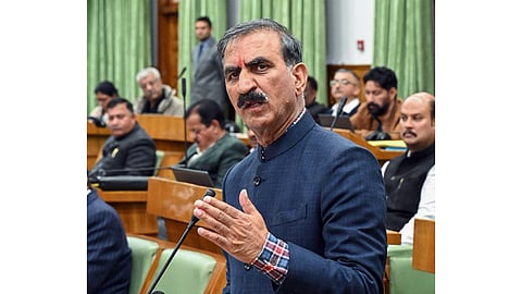 Himachal Pradesh CM Sukhvinder Singh Sukhu presented the budget.