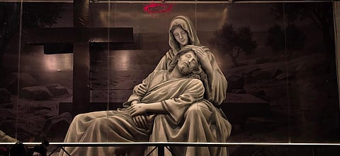 Art meets Faith: This Lent season, a reimagined large-scale installation of The Pietà takes the centre stage