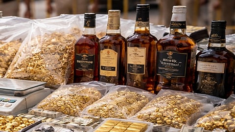 Poll-related seizures, including cash, drugs and liquor meant to allure voters, have crossed the Rs 1000 crore mark in West Bengal and Tamil Nadu, the Election Commission said on Wednesday.