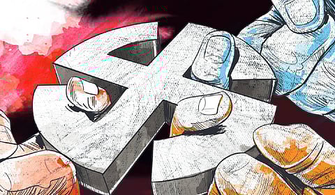 There was confusion within all three fronts over the candidates in the constituency.