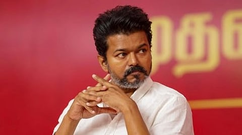 Actor and Tamilaga Vettri Kazhagam (TVK) chief Vijay.