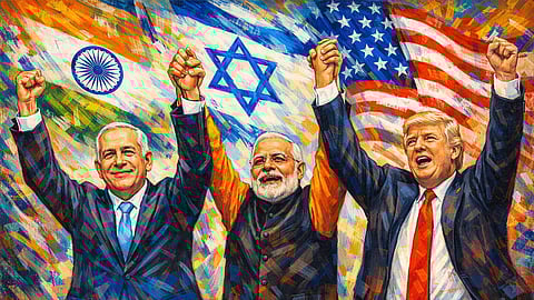 Netanyahu, Modi and Trump