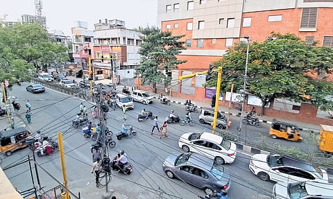 Nelson Manickam Road is among the stretches to be relaid in the city. Currently the corporation has carried out only patch works on the road.