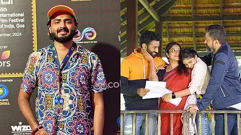 Arjun Krish (L), A still from F for Freedom (R)