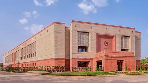 A view of the new Parliament building in New Delhi.
