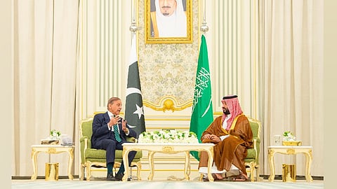 Pakistan Prime Minister Shehbaz Sharif on Wednesday briefed Saudi Crown Prince Mohammad bin Salman about Islamabad's diplomatic efforts to de-escalate the tenuous West Asia situation.