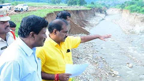 Water Resources Minister Nimmala Ramanaidu took stock of the progress of the Veligonda project and the Polavaram Left Main Canal works.