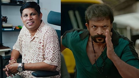 Manu Manjith (L), Jayasurya in Aadu 3: One Last Ride - Part 1 (R)