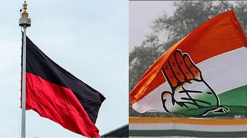 DMK and Congress flags used for representation