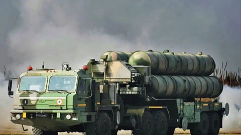 An S-400 system of the Indian Air Force.