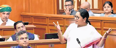 Chief Minister Rekha Gupta described the Budget as the largest ever in terms of capital expenditure, emphasising that it is not limited to welfare schemes.