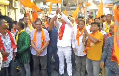 Video grab of the blank firing by the MLA