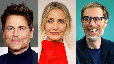 Rob Lowe, Cameron Diaz and Stephen Merchant
