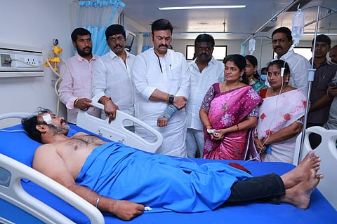 Jana Sena leader Anil was seriously injured in the attack and shifted to hospital in Bhimavaram.
