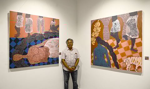 Artist Ramalingam Muthukrishnan's silhouettes of feminine expression