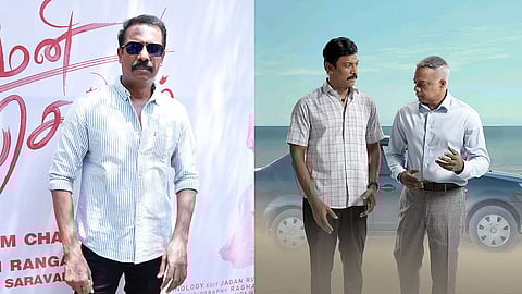 Samuthirakani; Carmeni Selvam poster featuring Samuthirakani and Gautham Vasudev Menon