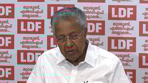 Kerala state Chief Minister Pinarayi Vijayan