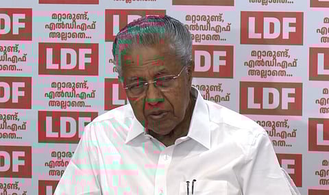 Kerala state Chief Minister Pinarayi Vijayan