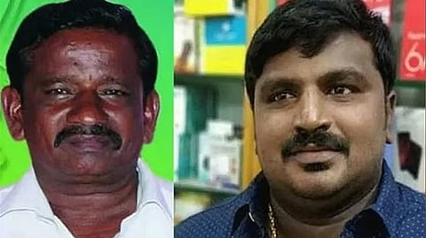 P Jeyaraj and his son Bennix