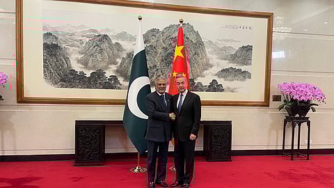Pakistani Foreign Minister Ishaq Dar met his Chinese counterpart Wang Yi and agreed to "strengthen strategic communication and coordination on the Iran situation."