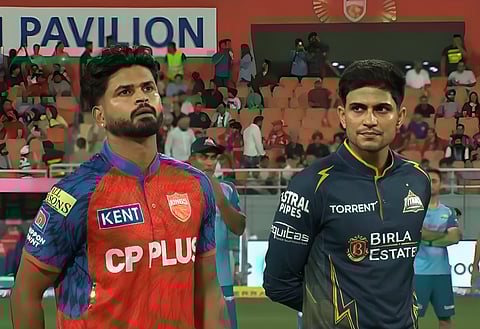 GT have fielded Jos Buttler, Glenn Phillips, Rashid Khan, and Kagiso Rabada as their overseas contingent, while Ashok Sharma makes his debut.