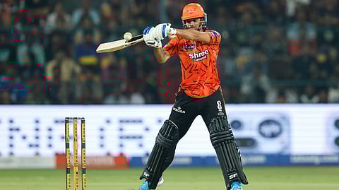 SRH's Aniket Verma in action during their match against RCB in Bengaluru
