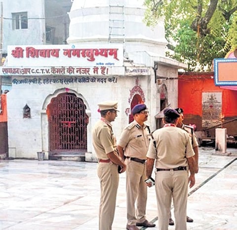 Four held, 40 booked in Sheetla Mata temple stampede case