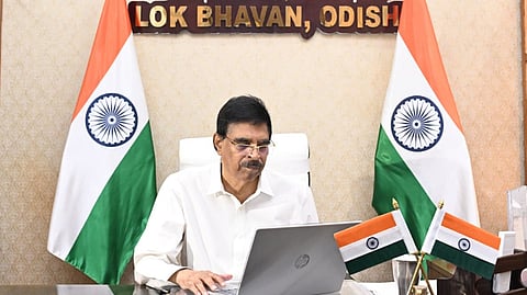 Governor Hari Babu Kambhampati self-enumerating on Wednesday.