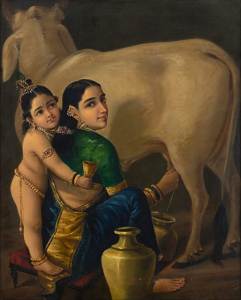 Raja Ravi Varma's ‘Yashoda and Krishna’