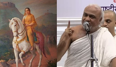 Maratha queen Maharani Tarabai and Jain monk Acharya Nayan Padmasagar