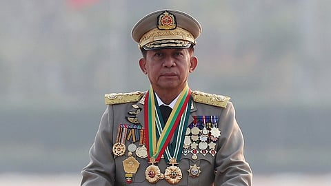 Min Aung Hlaing (in pic) was one of three nominees for the president's post, but was virtually guaranteed the job as lawmakers from military-backed parties and appointed members from the army hold a commanding majority in parliament.