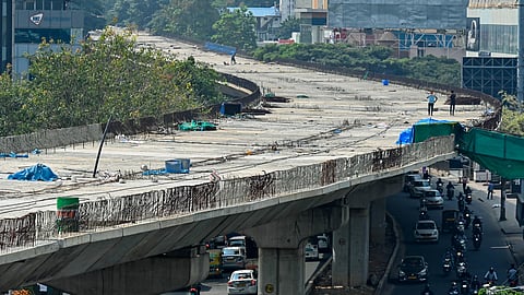 Engineers at the site say the work is going on at a brisk pace, and the flyover will be opened for the public in August.