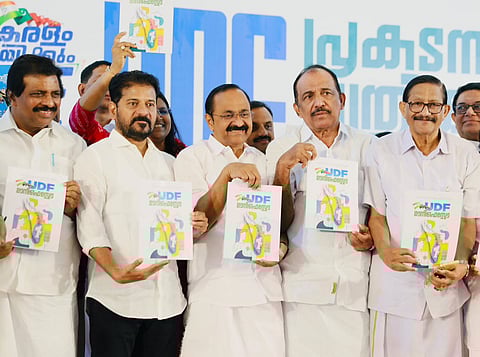 Telangana CM Revanth Reddy Released UDF Manifesto in Kerala on Thursday