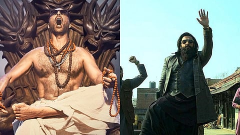 Akshay Kumar in Bhooth Bangla (left) and Ranveer Singh in Dhurandhar: The Revenge