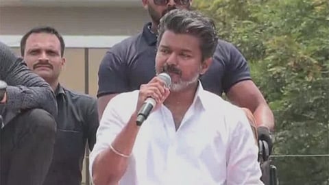 Puducherry polls: Vijay pledges statehood, slams AINRC-BJP as "tired" and DMK-Congress as "confused"