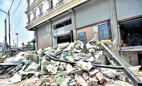 Demolitions at MJ Market, Hyderabad | Vinay Madapu