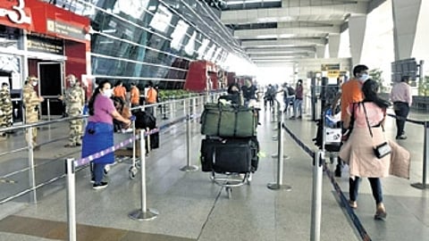 A view of Terminal 3 of the IGI Airport in New Delhi.