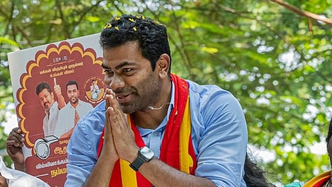 TVK leader Aadhav Arjuna