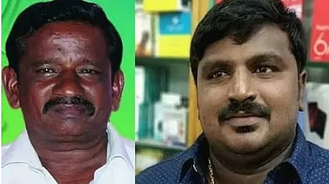 P Jeyaraj and his son Beniks