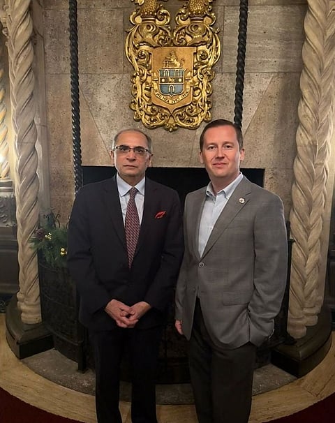 India’s Ambassador to the US, Vinay Mohan Kwatra, met with the US envoy to New Delhi, Sergio Gor, in Washington DC on Monday, April 6,2026