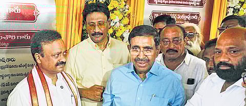 He laid foundation stones and inaugurated road projects in Vijayawada, Penamaluru, and Gannavaram constituencies.