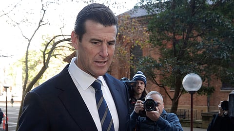 Ben Roberts-Smith arrives at the Federal Court in Sydney, Australia, on June 9, 2021.