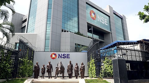 A view of the National Stock Exchange headquarters in Mumbai.