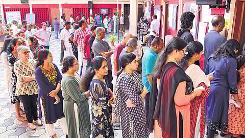 In Kalamassery, where Industries Minister P Rajeeve is contesting, the voter turnout is 81.89%.