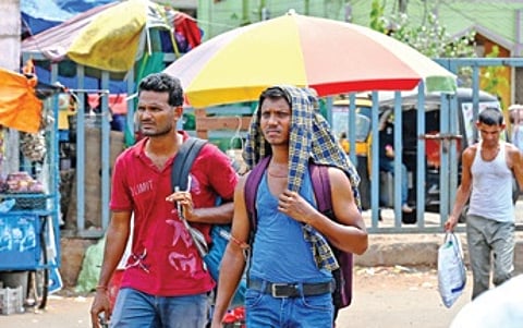 A rise in temperature by 4.5°C to 6.4°C above the normal seasonal average is considered a heatwave event for a place.