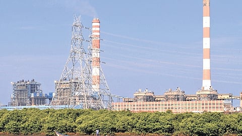 A view of the North Chennai power plant in Chennai.