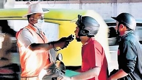 The traffic police have pointed out 64 black spots in the city and DD checks will be conducted on all the days of the week at these spots.