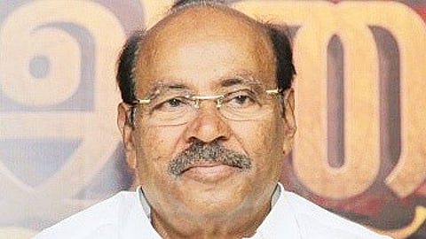 PMK founder Dr S Ramadoss collapsed after attending a public meeting in Salem.