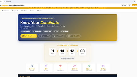 Three youths from Coimbatore have designed a website to help people learn about candidates from major political parties in their respective constituencies within Coimbatore district.