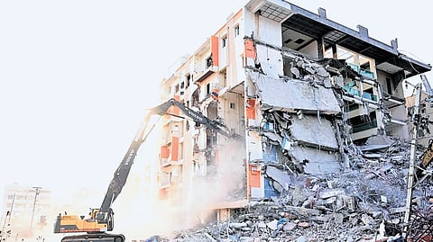 HYDRAA demolishes illegal buildings in Ameenpur on Sunday
